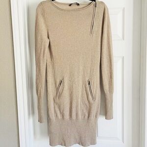 BCBG Maxazria 100% Cashmere Cowl Poncho Sweater